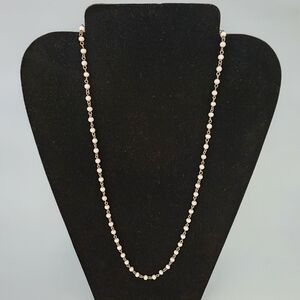 Elegant Gold Tone Beaded Necklace